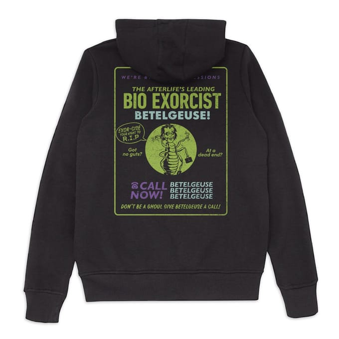 Beetlejuice The Afterlife's Leading Bio-Exorcist Hoodie - Black - M
