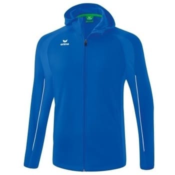 Erima Liga Star Trainingsjack Met Capuchon Heren - Wit / New Royal | Maat: M