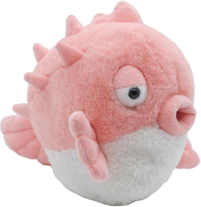 Cute since 1999 - Knuffel vis - Roze kogelvis speelgoed- Baby knuffel - 23cm
