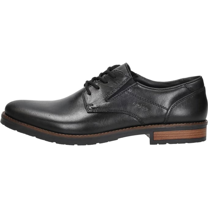 Rieker Veterschoenen zwart Leer - Maat 42