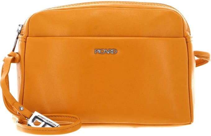 PICARD Leren Schoudertas Handtas Really Hand Bag Wintersun Oranje