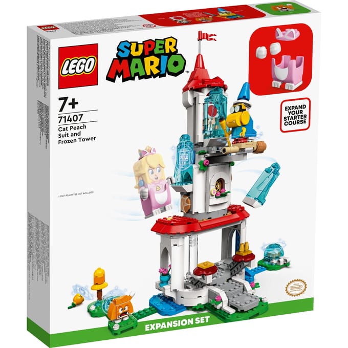 LEGO Super Mario Uitbreidingsset: Kat-Peach-uitrusting en IJstoren - 71407