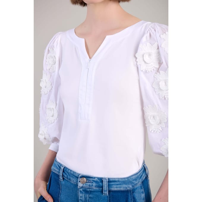 Anne Fontaine Cathia White Taglia: 36 | Maglie a manica lunga Outlet | Donna | Bianco