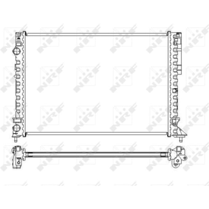 Radiator, motorkoeling NRF 58242