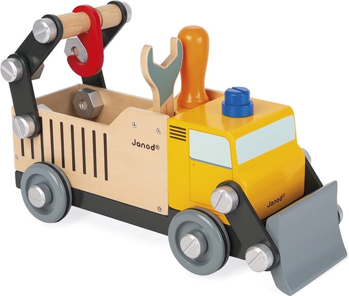 Janod - Brico'kids - Houten bouwvrachtwagen