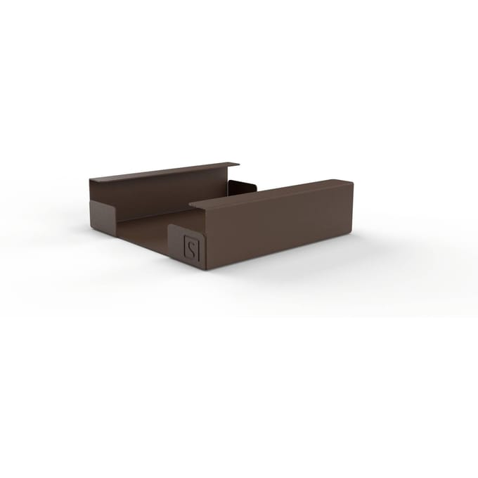 Servettenhouder | Bruin | Metaal | Vierkant | Design | 19x19x6 cm