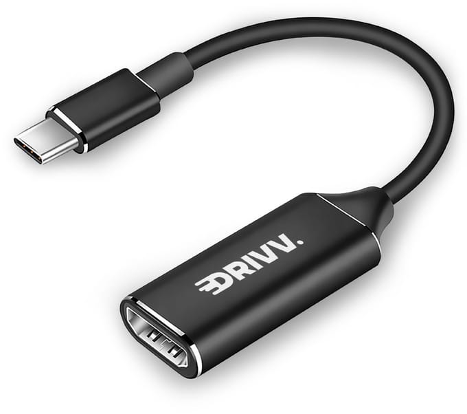 Drivv. USB C naar HDMI Adapter - Ondersteunt 4K 30Hz - Converter - Type C naar HDMI - Thunderbolt 3 - Zwart
