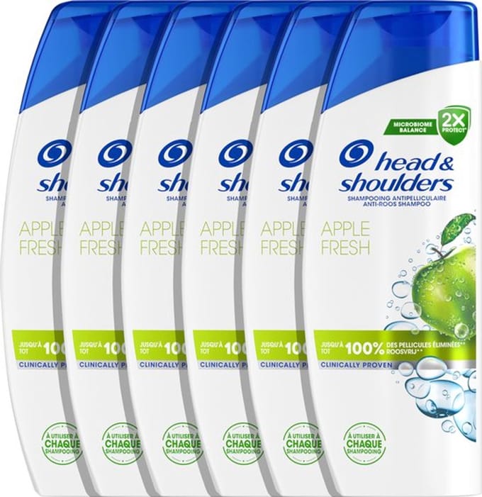 Head & Shoulders Apple Fresh Shampoo - 6 x 250 ml