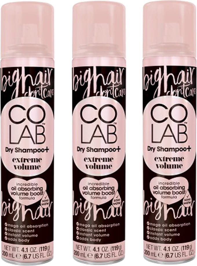 Colab Extra Volume Dry Shampoo - Geeft direct meer volume en textuur - 200 ml - 3pak