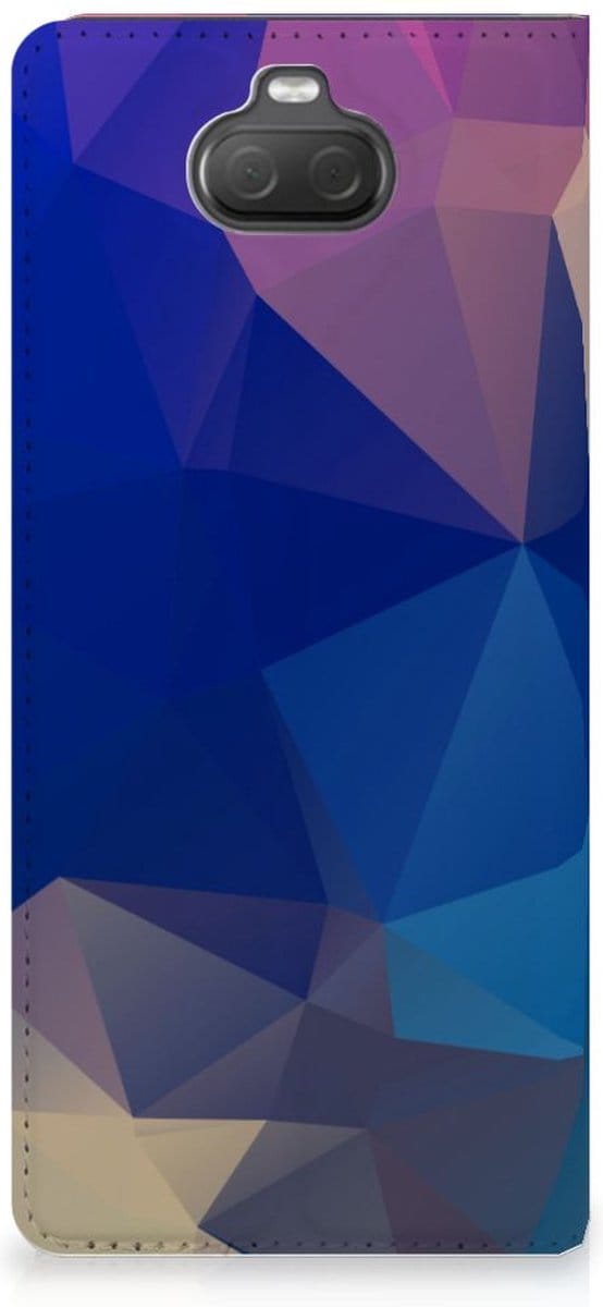 Book Case voor Sony Xperia 10 Stand Case Polygon Dark