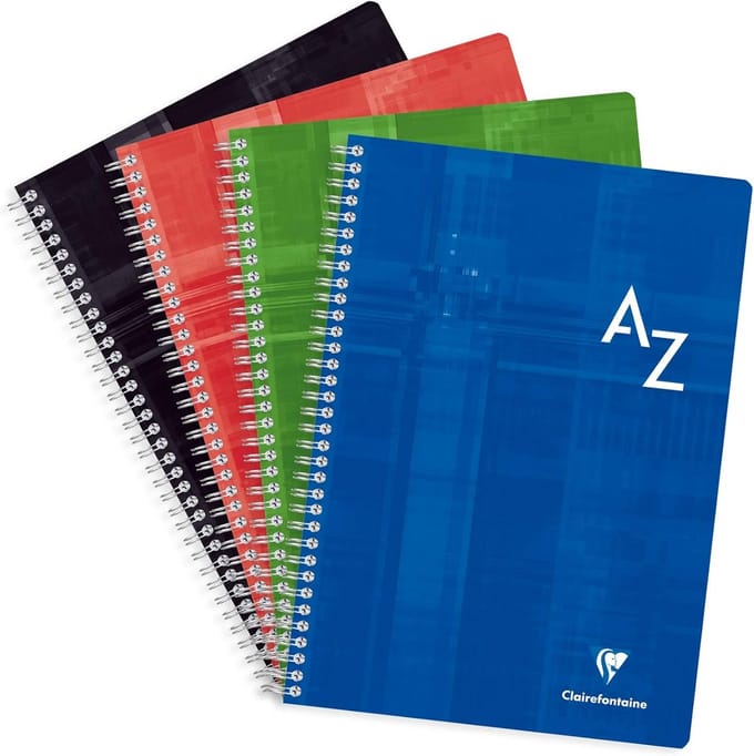 A4 Wire Bound Boeken Set (5 Stuks) met Gestreepte/Gelinieerde Bladzijden