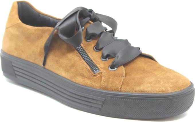 Solidus 37022 30265 licht bruine sneaker wijdte F