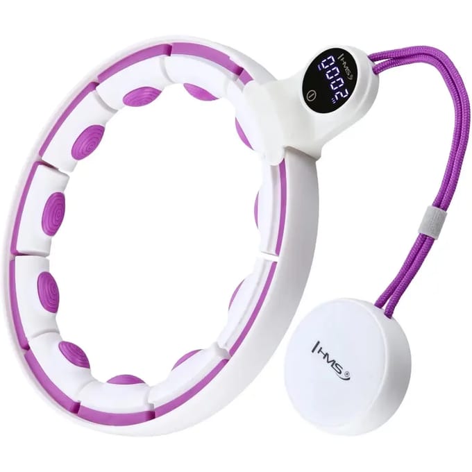 HMS HHM17 Serie - Hula Hoop - Magnetisch - Met Gewicht - Wit/Violet