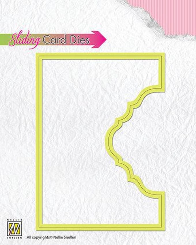 Nellies Choice Sliding card Mal - Top part ornamental 1 SCD001