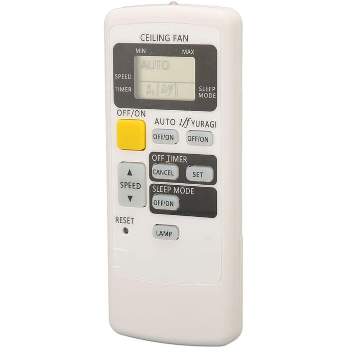 Ventilator Afstandsbediening Batterijgevoed Universele Plafondventilator Afstandsbediening Vervanging voor KDK Ventilator white