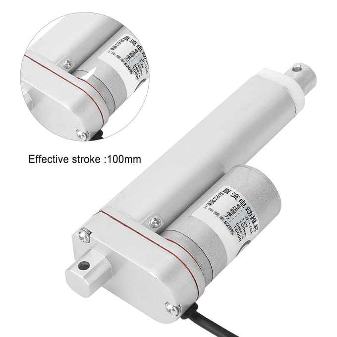 100mm Slag DC 12V Elektrische Putter Elektrische Lineaire Actuator Putter voor Deuren Ramen