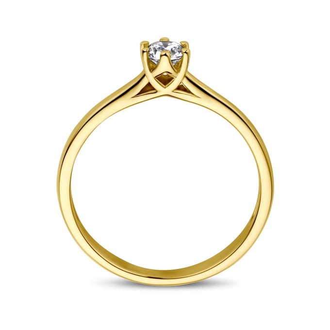 Aanzoeksring Diamant 0.20ct H Si