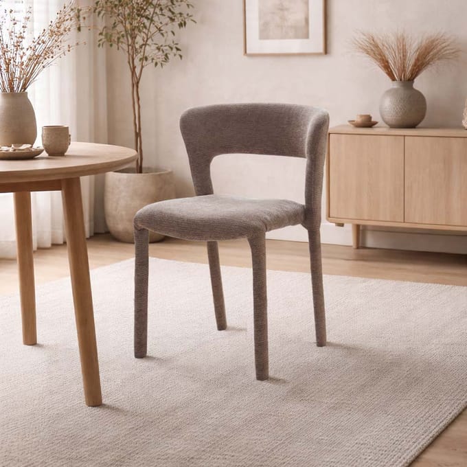 Milton & Oldbrook Japandi Eetkamerstoel Ghent Taupe
