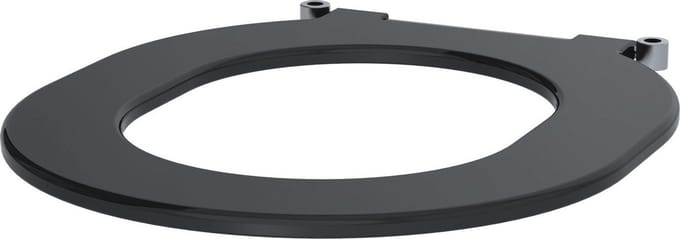 Toiletzitting z. deksel S21/700 zwart polyethyleen