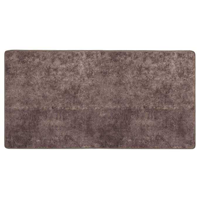 vidaXL - Tapijt - Runner - MARSA - Grijs - 100 - x - 200 - cm - Polyester - en - PVC