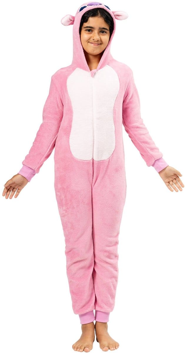 Onesie Stitch Angel Kigu Roze Official - Maat 134