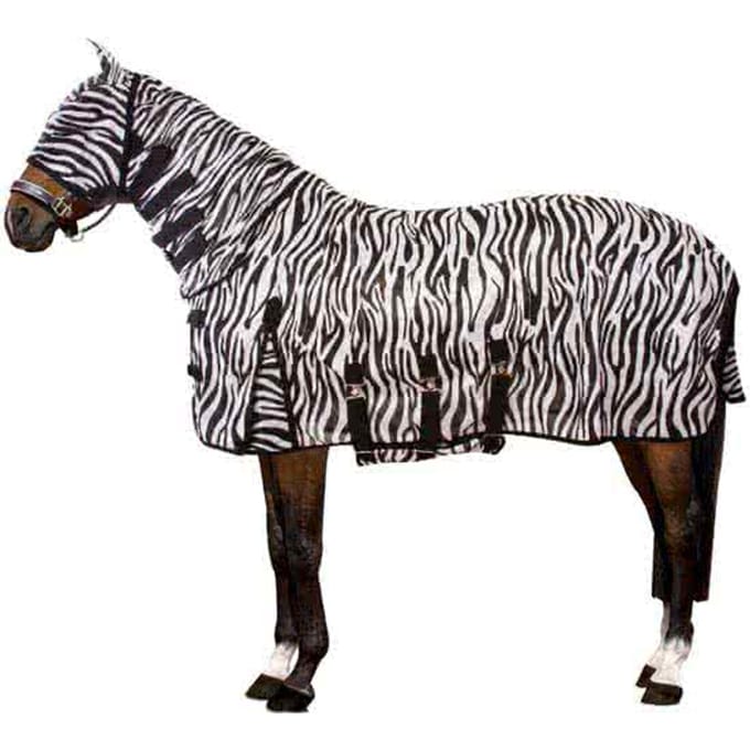 Imperial Riding Vliegen- UVdeken - Met Masker - Zebra - 155 cm