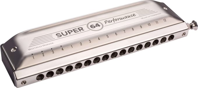 Hohner Super 64 Performance in C - Chromatische mondharmonica - Proffessioneel