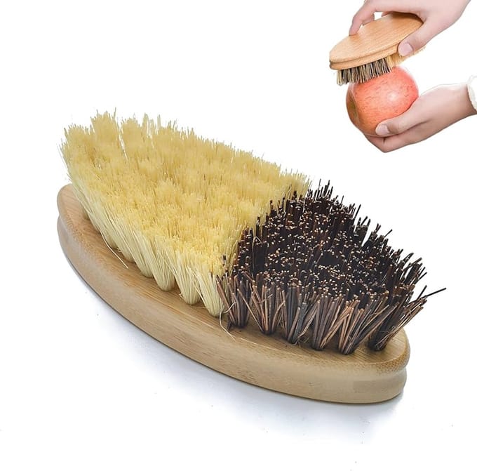 Groenteborstel - Bamboe en Sisal - Bruin