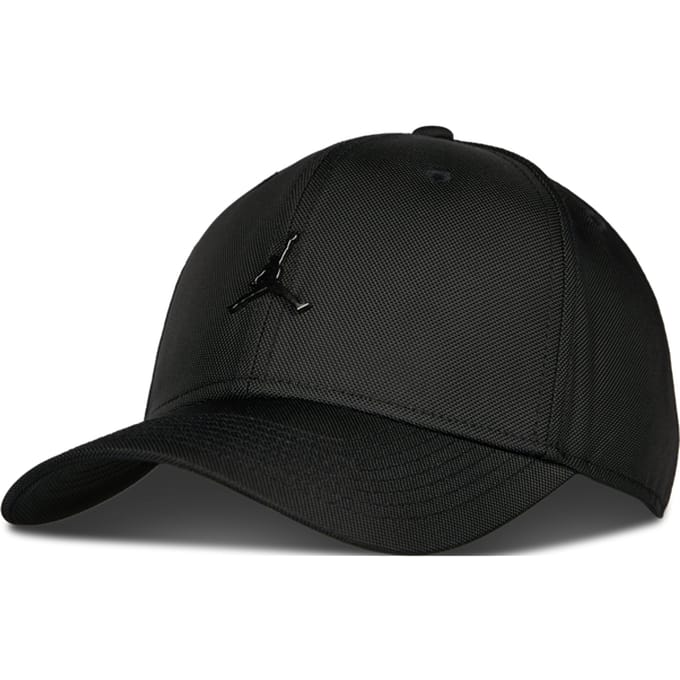 Jordan Gestructureerde pet met metalen Jumpman Jordan Rise - Zwart- Dames, Zwart