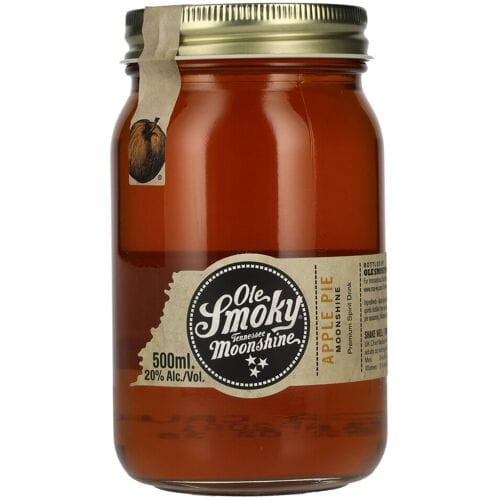 Ole rokerige maneschijn Ole Smoky Tennessee Moonshine APPLE PIE 20% Vol. 0,5l