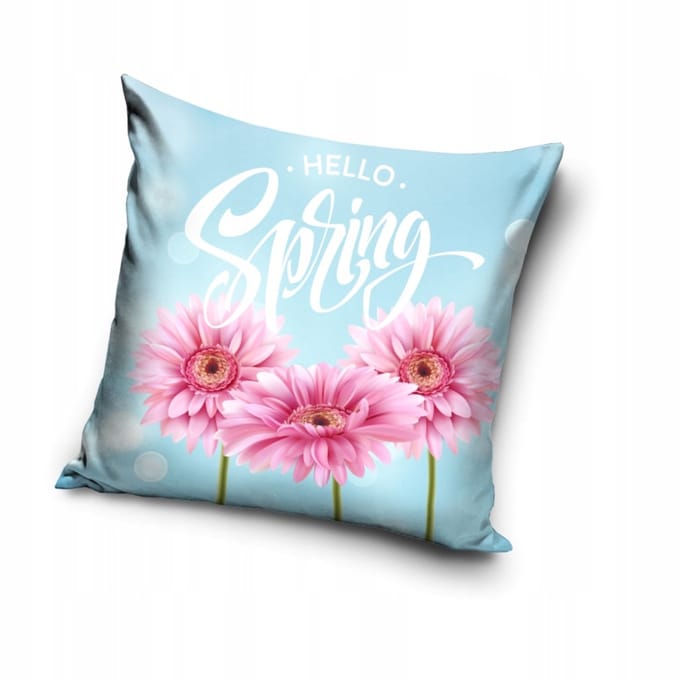 Gerbera Bloem Kussenhoes 40x40 cm - Dubbelzijdig Ontwerp
