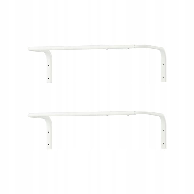 Verstelbare Kledingstang Wit 60-90 cm - 2 stuks