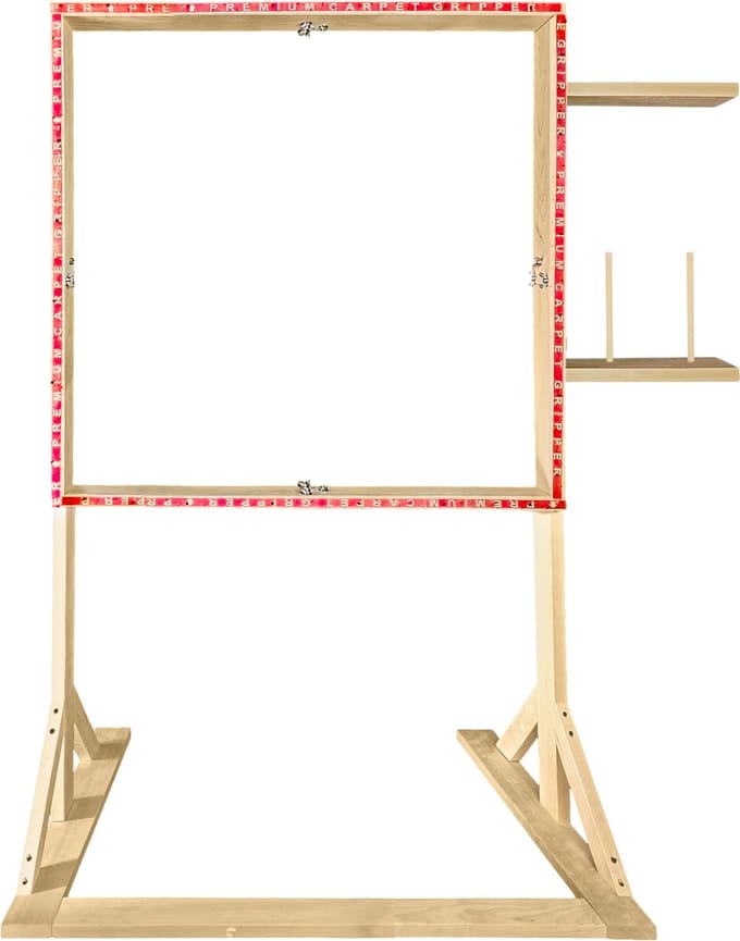 Tufting Frame - 90x90cm - Staand Model met Garenhouder - Rug Tufting Frame - Tuften - Tuft Frame - Ideaal Tufting Gun Starter kit Frame