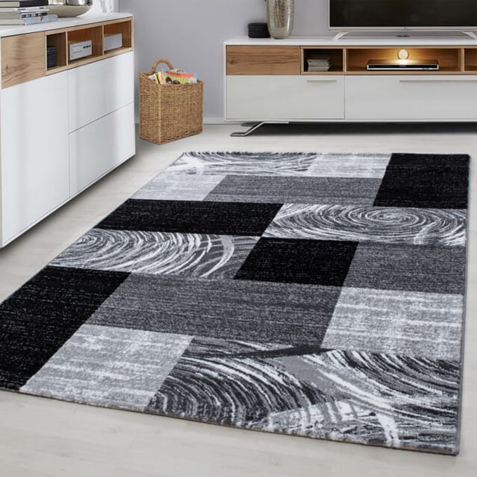 Muratap Parma design vloerkleed / grijs laagpolig- 120x170 cm