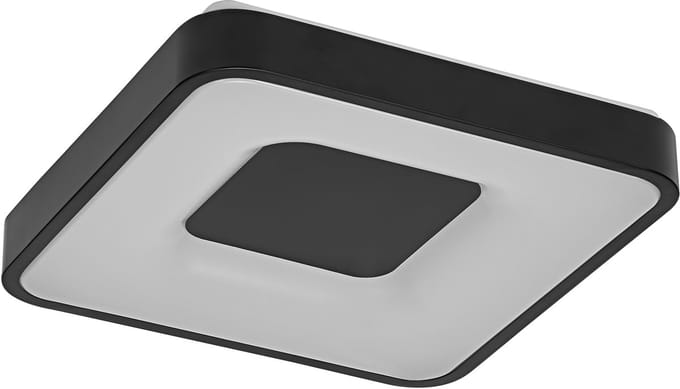 OSRAM ORBIS Piana LED Plafondlamp 380mm, 24W, 3000K warm wit, Click-DIM, Zwart, Metaal, IP20