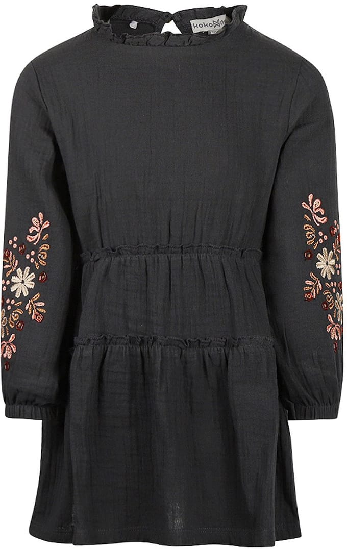 Koko Noko Meisjes Jurk - Faded black