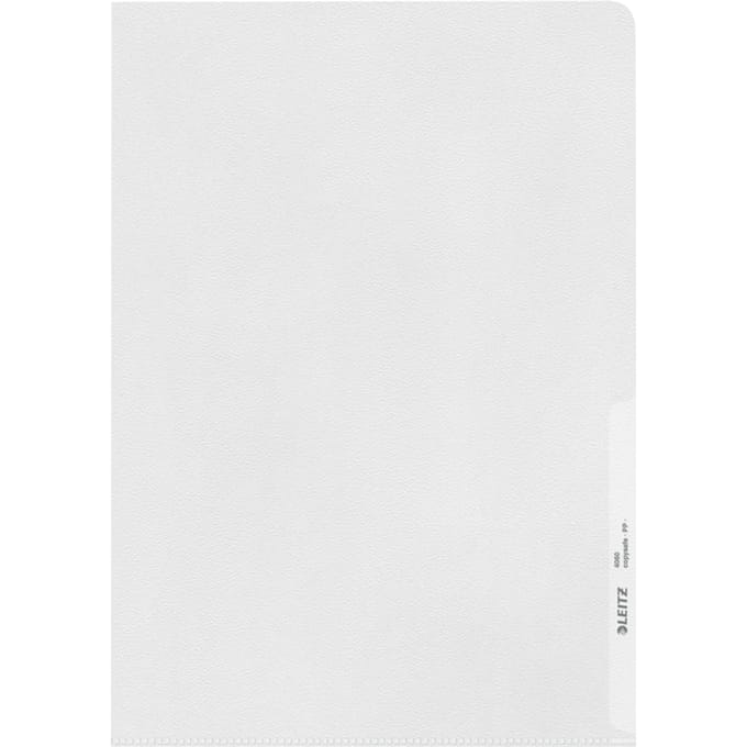 Leitz Hoge Kwaliteit Zichtmap - 30% Gerecycled Plastic - A4 - 100 stuks - Transparant