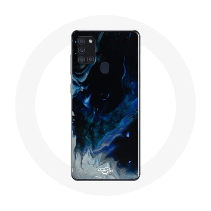 Samsung Galaxy A21S Hoesje Achtergrond Blauw