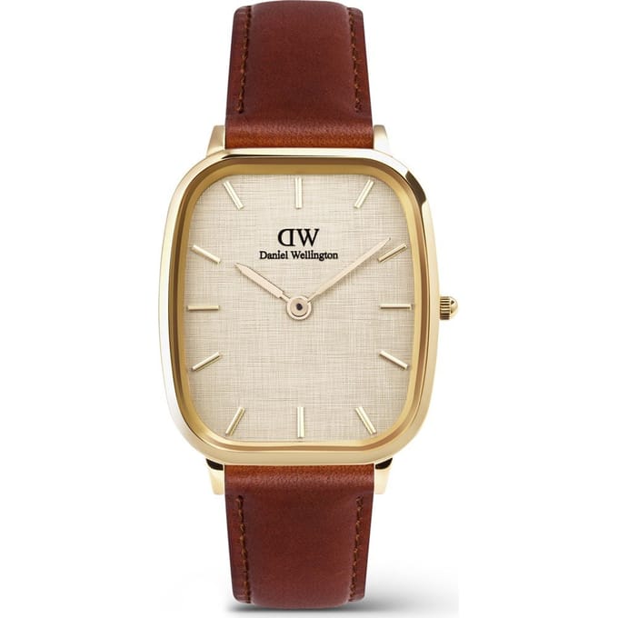 Daniel Wellington DW Watch Marlon St Mawes Linen Gold 32x36,3mm