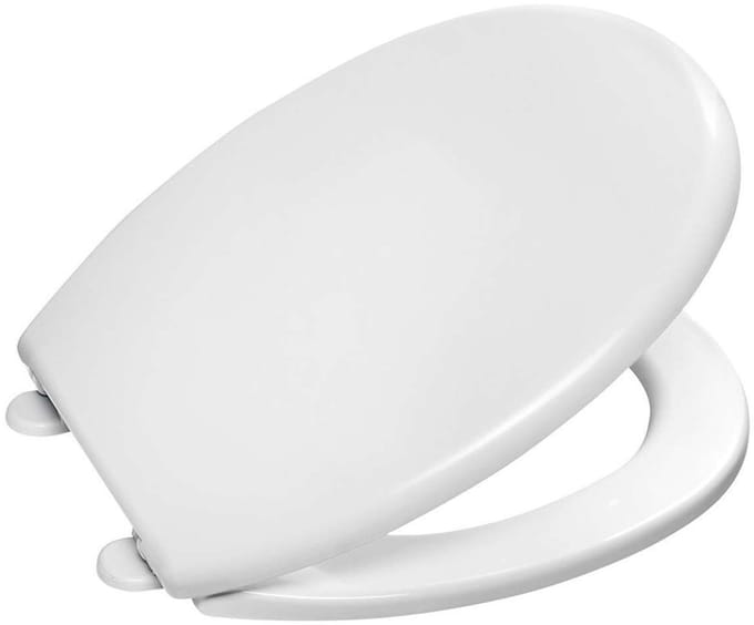 Aqualine Fixet Toiletzitting, wit