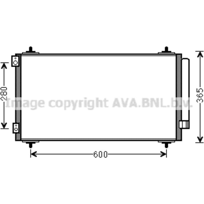 Condensator, airconditioning AVA COOLING CNA5271D