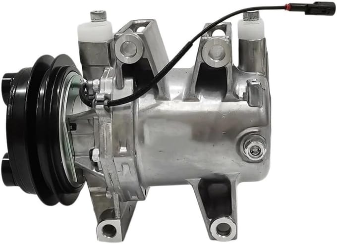 Airco Compressor - Auto Koeling - Comfortabel Rijden - Stille Werking - Standaard Formaat - Zilverkleurig