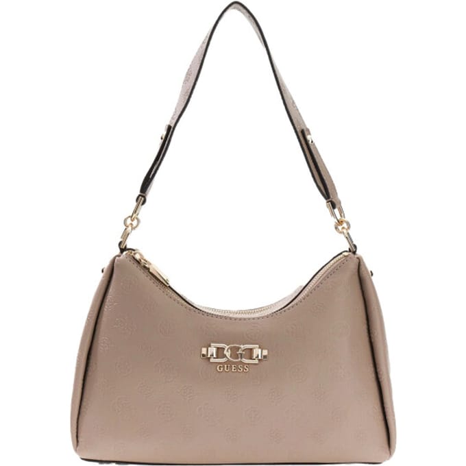 Guess Anise Double Zip - Schoudertas 28.5 cm (dark taupe logo)