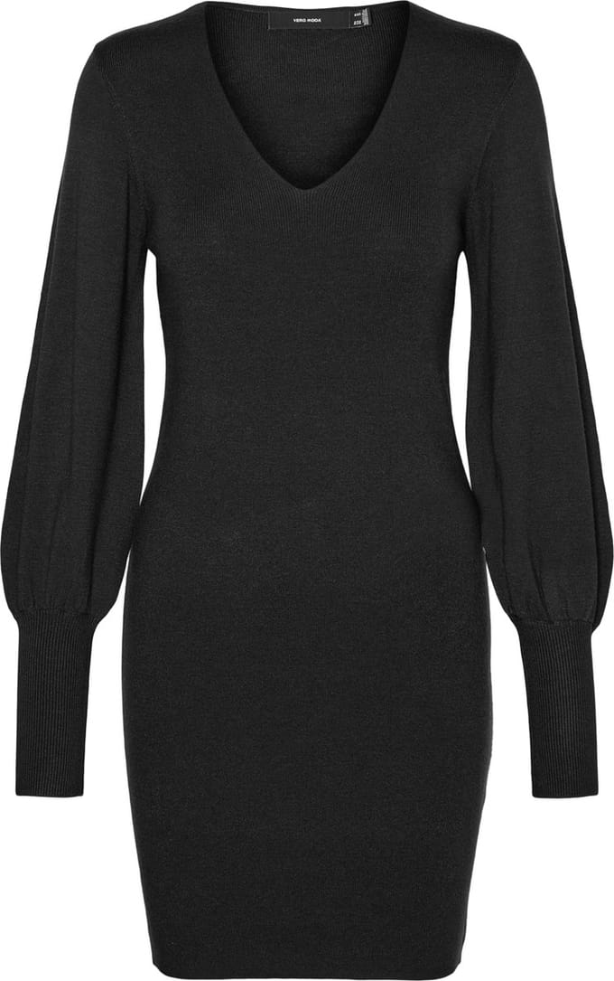 VERO MODA - VMHOLLYKARISPUFF LS V-NECK DRESS GA BOO - Dames - Mini jurken