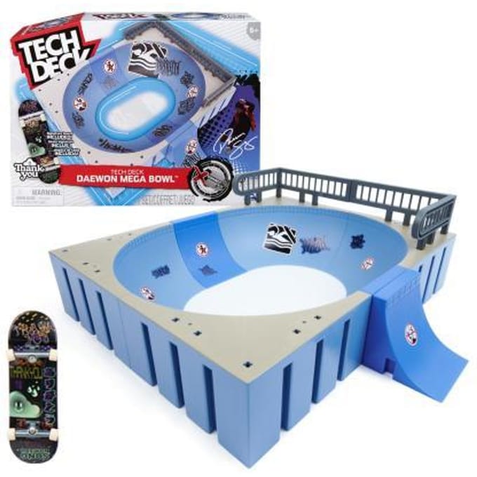 Tech Deck X-Connect Park Creator - Daewon Mega Bowl - aanpasbare ramp met uniek vingerskateboard