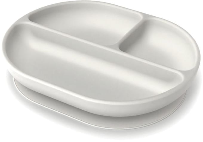 EKOBO - Siliconen verdeeld zuigbord - grijs - 22x17,5x4,5 cm
