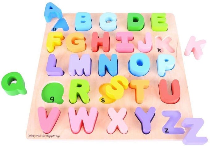 Bigjigs Wooden Alphabet Puzzle 26pcs.
