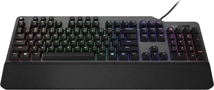 Lenovo Legion K500 toetsenbord USB QWERTZ Zwart, Grijs