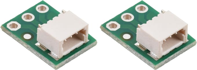 Pololu 4813 JST SH breakoutboard 3 pin male side entry 1.0 mm pitch set van 2 breadboard adapter 2.54 mm