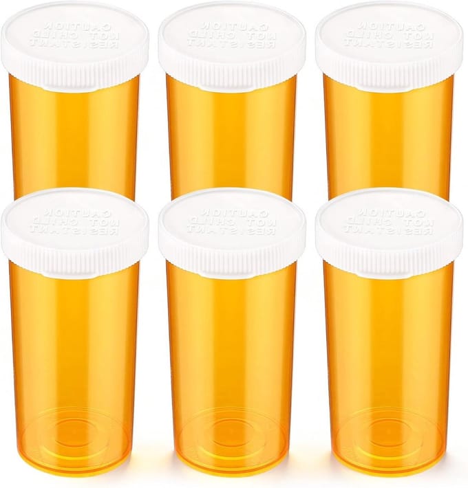 Lege plastic pillendoosjes - Medicijndozen met kliksluiting - Transparante medicijncontainers